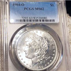 1904-O Morgan Silver Dollar PCGS - MS62