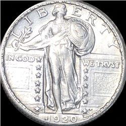 1920-D Standing Liberty Quarter FULL HEAD UNC