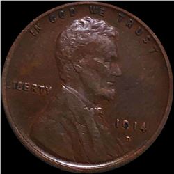 1914-D Lincoln Wheat Penny XF