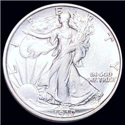 1917-S Walking Half Dollar CLOSELY UNCIRCULATED