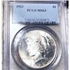 Image 1 : 1923 Silver Peace Dollar PCGS - MS63