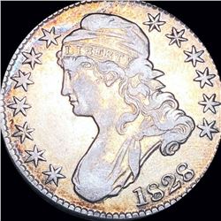 1828 Capped Bust Half Dollar LIGHTLY CIRCULATED