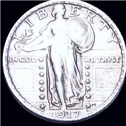1917 Standing Liberty Quarter NEARLY UNC