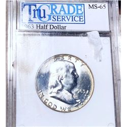 1963 Franklin Half Dollar TGS - MS65