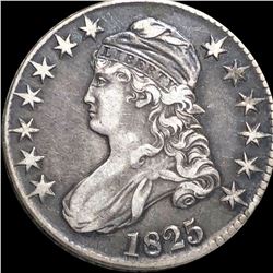 1825 Capped Bust Half Dollar LIGHTLY CIRCULATED