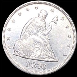 1876 Seated Twenty Cent Piece NEARLY UNC