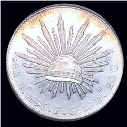 1895 Mexican Silver 8 Reales UNCIRCULATED