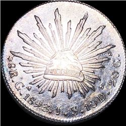 1893 Mexican Silver 8 Reales UNCIRCULATED