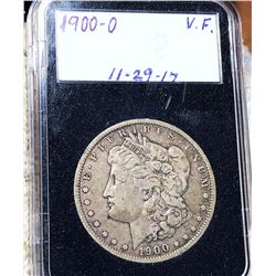 1900-O Morgan Silver Dollar VF