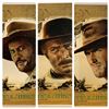 Image 1 : The Good, the Bad and the Ugly (1966). Italian Foglio Set of 3 on linen (26" X 36")