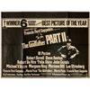 Image 1 : The Godfather (Part II) British Quad 29 3/4 x 39 7/8 in