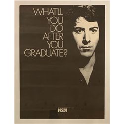The Graduate "What'll You Do After You Graduate?" Poster 24 x 18 1/4 in RARE Visa