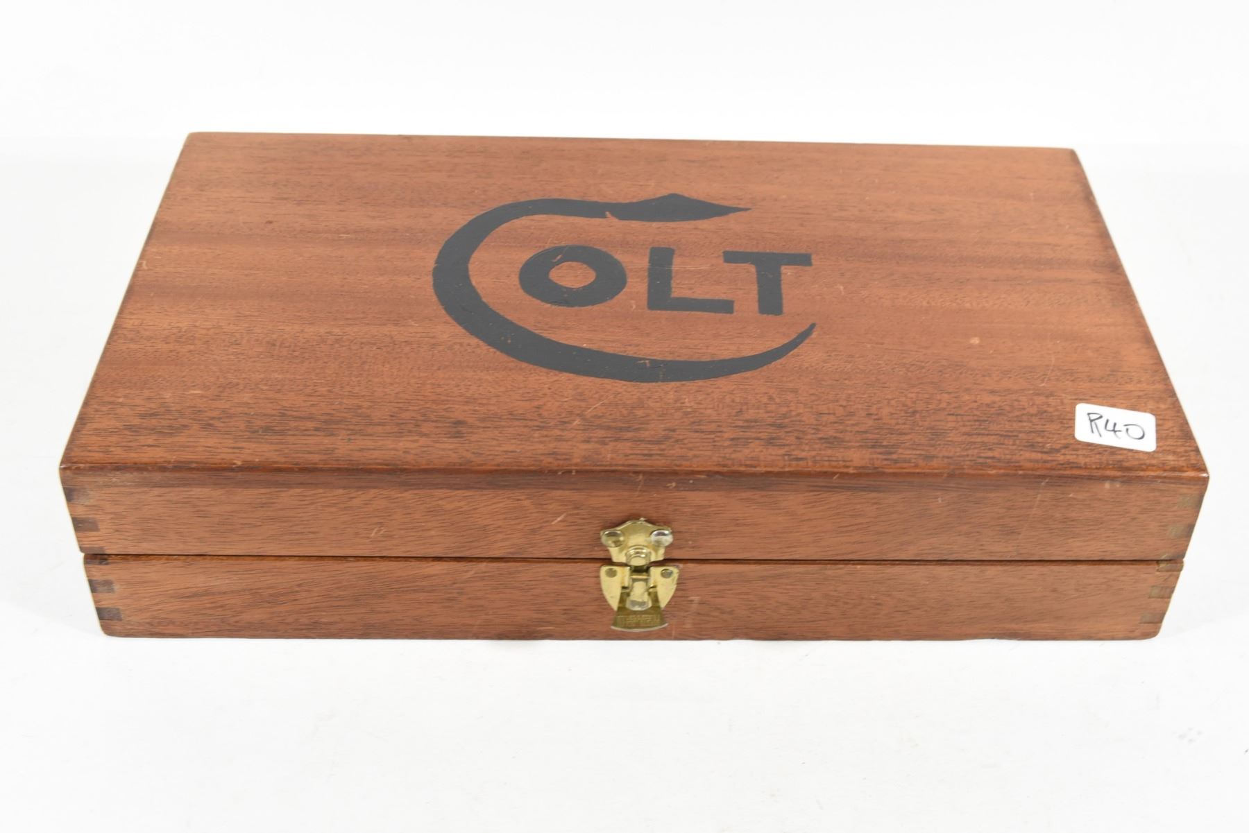 Colt 1951 Wooden Navy Presentation Box
