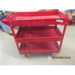 Metal 3 Tier Shop Cart 32" H x 30" W x 16" D