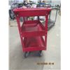 Image 2 : Metal 3 Tier Shop Cart 32" H x 30" W x 16" D