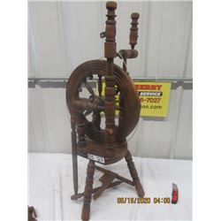 Wood Spinning Wheel 36"H - 15" Rd