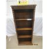 Image 1 : Walnut Open Shelf w Pie Crust Carved Edge 42" H 18"W 10"D - Vintage