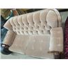 Image 2 : Button Back Couch w Wood Frame