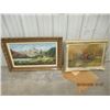 Image 1 : 2 Items - Painting on Canvas 26" x 40"  & Painint 24" x 30"