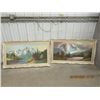 Image 1 : 2 Paintings on Canvas Both are 32" x 56"W