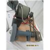 Image 2 : 3 Items - H.M. Bench Grinder, Hand Meat Saw & 3 1/2 Vice