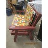 Image 2 : Wooden Yard Bench w Cushions