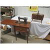 Image 1 : 2 Items Sew-Gem Sewing Machine & Folding Sewing Box