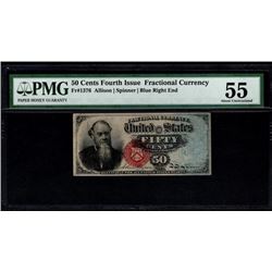 50 Cent Fourth Issue Fractional Note PMG 55