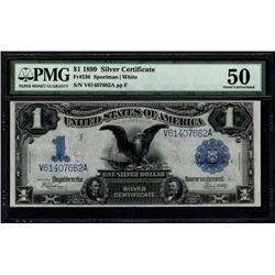 1899 $1 Black Eagle Silver Certificate PMG 50