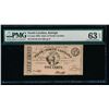 Image 1 : 5 Cent 1863 Raleigh NC Obsolete Note PMG 63EPQ