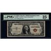 Image 1 : 1935A $1 Hawaii Silver Certificate STAR Note PMG 25