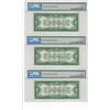 Image 5 : 1928A $1 Silver Certificates PMG 10 Consecutive Notes
