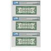 Image 6 : 1928A $1 Silver Certificates PMG 10 Consecutive Notes