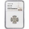 Image 1 : 1939-D Mercury Dime Coin NGC MS64FB