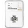 Image 1 : 1953 Proof Roosevelt Dime Coin NGC PF67