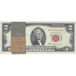 1963 $2 Legal Tender Notes Pack of 25