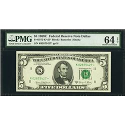 1969C $5 Dallas Federal Reserve STAR Note PMG 64EPQ