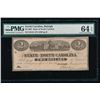 Image 1 : 1863 $2 Raleigh NC Obsolete Note PMG 64EPQ