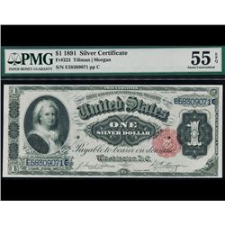 1891 $1 Martha Washington Silver Certificate PMG 55EPQ