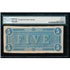 Image 2 : 1864 $5 Confederate States of America Note PMG 62EPQ