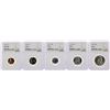 Image 1 : 1957 (5) Coin Proof Set NGC Graded PF66/PF67RD/PF67/PF68