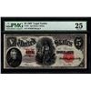 Image 1 : 1907 $5 Woodchopper Legal Tender Note PMG 25