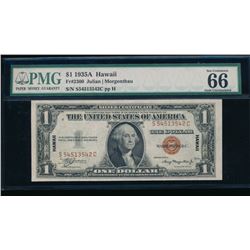 1935A $1 Hawaii Silver Certificate PMG 66