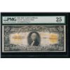 Image 1 : 1922 $20 Gold Certificate PMG 25
