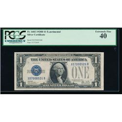 1928B $1 Experimental Silver Certificate PCGS 40