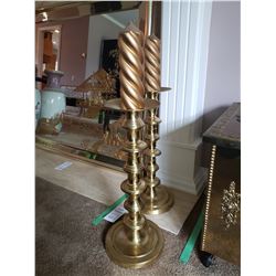 Ornamental candlesticks x 2