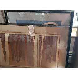 2 x framed paintings