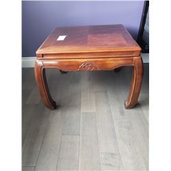 Wood end table