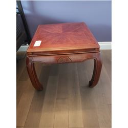 Wood end table