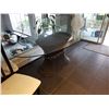 Image 1 : Glass top dining table